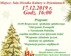 Spotkanie Opłatkowe Seniorów Gminy Dziemiany