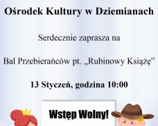 Ośrodek Kultury zaprasza na Bal Przebierańców