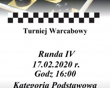 OŚRODEK KULTURY W DZIEMIANACH ZAPRASZA NA TURNIEJ WARCABOWY KAT. PODSTAWOWA RUNDA IV