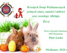ŻYCZENIA WIELKANOCNE OD PREZESA ZARZĄDU GMINNEGO OSP DZIEMIANY