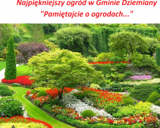 III EDYCJA KONKURSU NAJPIĘKNIEJSZY OGRÓD W GMINIE DZIEMIANY 2020