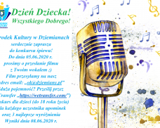 Ośrodek Kultury w Dziemianach zaprasza do konkursu śpiewu