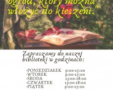 Prośba o zwrot książek do biblioteki i zaopatrzenie się w nowe przed przerwą urlopową