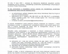 Komunikat Starosty Kościerskiego