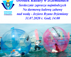 Ośrodek Kultury w Dziemianach zaprasza najmłodszych na darmową kulową zabawę