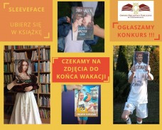 FOTOGRAFICZNY KONKURS WAKACYJNY POD PATRONATEM WÓJTA GMINY DZIEMIANY- „Ubierz się w książkę”!
