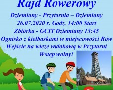 OŚRODEK KULTURY W DZIEMIANACH ZAPRASZA NA RAJD ROWEROWY